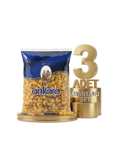Ankara Mantı Makarna 3x500 Gr