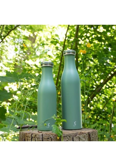 Lurch - 500 Ml Adaçayı Yeşil, Paslanmaz Çelik Termos - Çift Cidarlı, Sızdırmaz - 240803 Beyaz