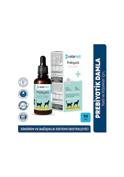 Onevet Kedi ve Köpekler İçin Sindirim Sistemi Destekleyici Prebiyotik Damla 50 Ml