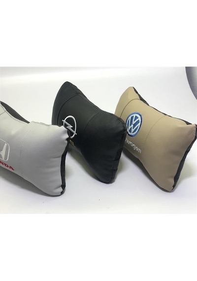 Opel Lüks Deri Oto Yastık Boyun Yastığı (376788412)