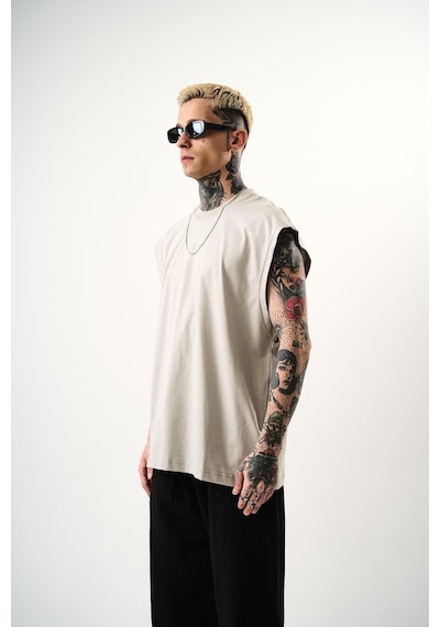 Respire Erkek Basic Tank Top Atlet Kemik