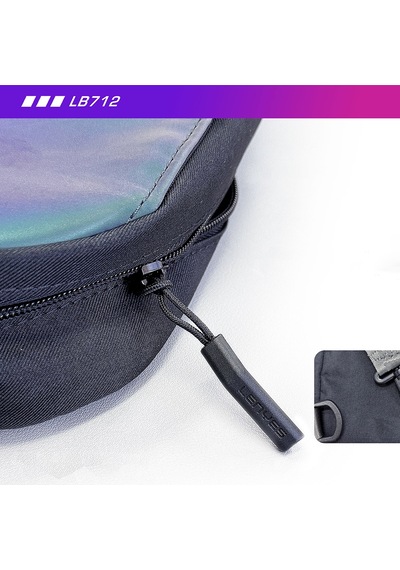 Lenyes Lb712 Dazzling Serisi Çok Amaçlı Su Geçirmez Göğüs Çantası Siyah Siyah