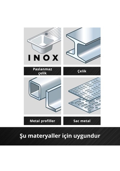 Einhell 3'lü İnce Metal Kesme Diski Seti, Ø 230 mm - 49711523