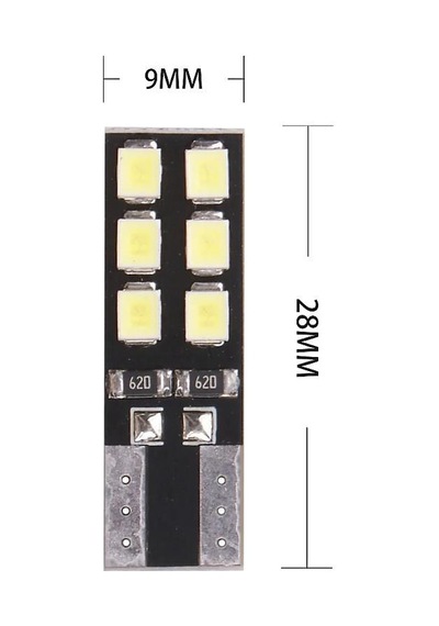 T10 Led 5W Canbus 12 Smd 2835 Led