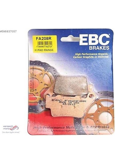 Ebc Fa208R 2018-2020 Yamaha Tenere 700 Sinterli Arka Fren Balatas
