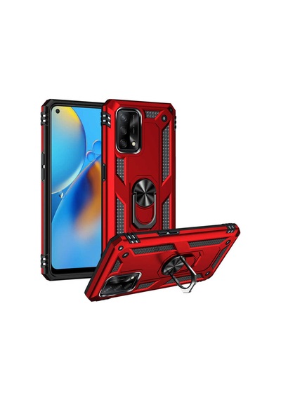 Oppo A74 4g Kılıf Zore Vega Kapak Kırmızı