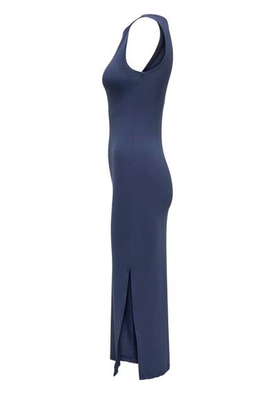 ONLY Onlea S/l Long Slıt Dress Jrs Lacivert Cok Renklı