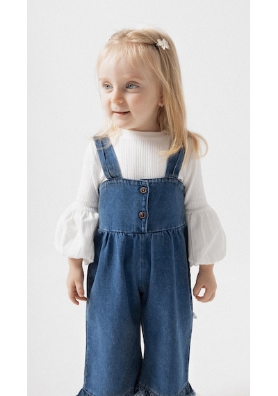 Babymod Püsküllü Palazzo Kız Bebek Çocuk Jean Salopet Tulum Lüks %100 Pamuk Likralı Ribana Balon Bluz Denim Kot Takım Lacivert Babymod Püsküllü Palazzo Kız Bebek Çocuk Jean Salopet Tulum Lüks %100 Pamuk Likralı Ribana Balon Bluz Denim Kot Takım Lacivert