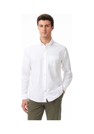 Nautica Erkek Beyaz Classic Fit Gömlek Düz W57435t Beyaz