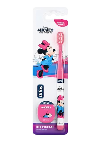 Difaş Disney Lisanslı Mınnıe 15+ Yaş Orta Çocuk Diş Fırçası
