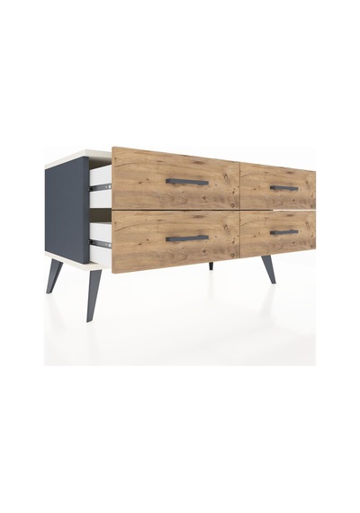 Hyperion Şifonyer 4 Raflı 88x44x48 Antrasit-aytaşı/çam Aytaşı/çam Hyperion Şifonyer 4 Raflı 88x44x48 Antrasit-aytaşı/çam Aytaşı/çam