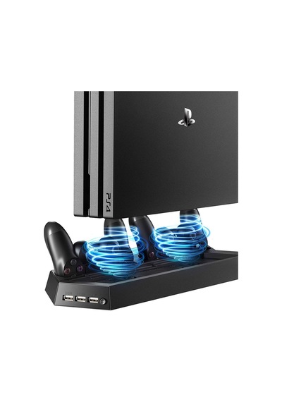 Ps4 Fat-ps4 Slim-ps4 Pro Joystick Kol Şarjlı Multifonksiyonel Fanlı Dikey Stand