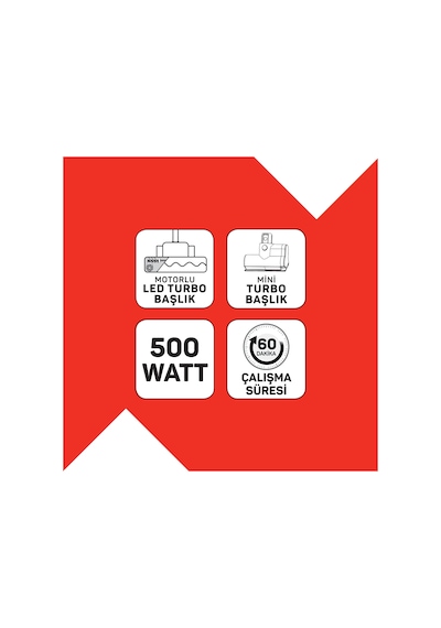 Arzum AR4209 MagiClean Flex Dikey Şarjlı Süpürge 500 W 60 Dk Kullanım
