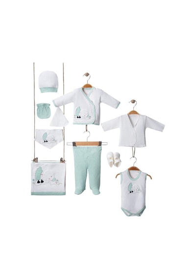 Mdrandy 10'lu Ördekli Lüx Set Hastane Çıkışı Mavi