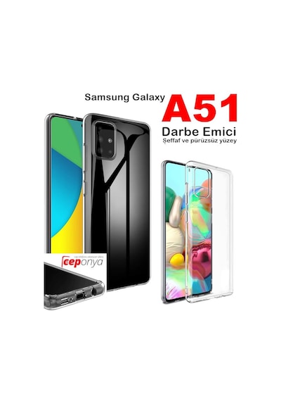 Galaxy A51 Darbe Emici Kamera Korumali Antisok Seffaf Kilif 565511522