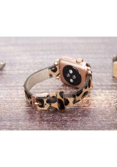 Apple Watch Uyumlu Deri Kordon 38-40-41mm Ferro Leo1n Diğer