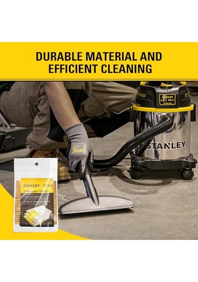 Fits 2.5-3.5 Gallon Disposable Filter Bag Wet Or Dry Cleaner 3 Filter Bags Per Package