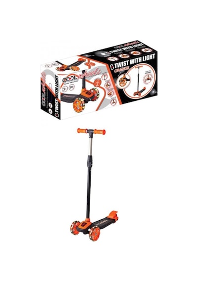 Cool Whells Işıklı Twist Scooter Turuncu