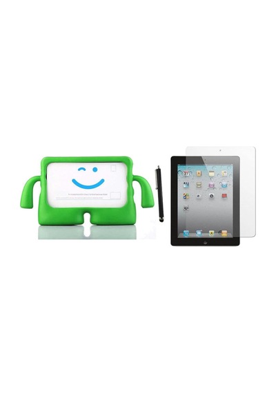 Apple Ipad 4.nesil A1458 A1459 A1460 Kılıf Karakter Ibuy Silikon Kılıf + Ekran Koruyucu Arka Kapak
