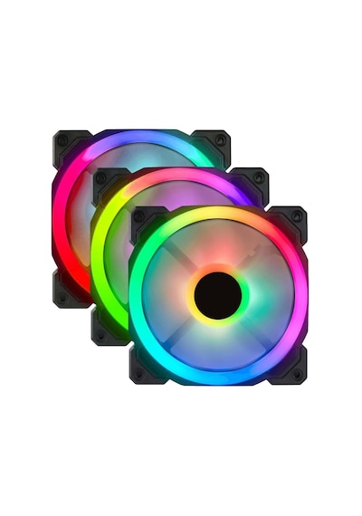 Gameforce 7R Pro Seri 3'Lüset Rainbow Işıklı Sessiz 120Mm 12 . Gameforce 7R Pro Seri 3'Lüset Rainbow Işıklı Sessiz 120Mm 12 .