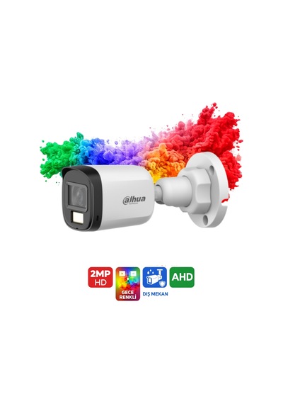Hac-b1a21p-u-ıl-0360b 2mp Ir + Beyaz Işık Güvenlik Kamerası