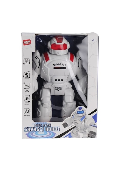 27115 Kumandalı Disk Atan Süper Robot -birliktoys