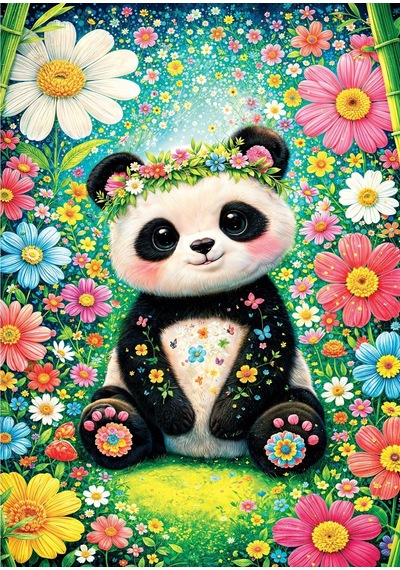 Ks Games 300 Parça Sevimli Panda Sweet Panda Puzzle - Serdar Karakaş - 19275