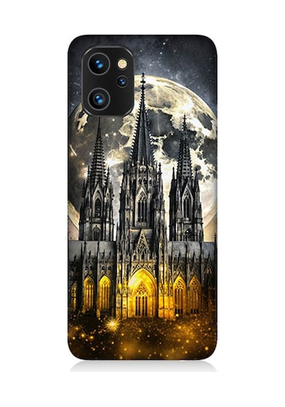 Reeder S19 Max Pro Uyumlu Ay Ve Katedral Desenli Silikon Kılıf