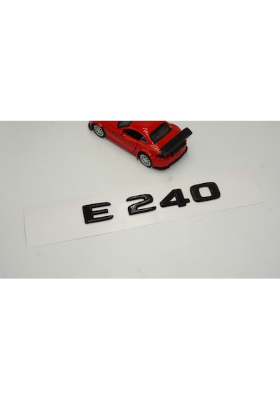E 240 Bagaj Parlak Siyah ABS 3M 3D Yazı Logo