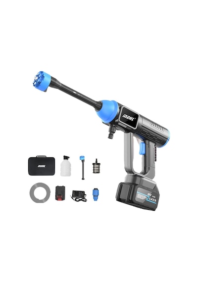 Cbtx Mdhl 8109 Fırçasız Elektrikli Basınçlı Araba Yıkama Makinesi 48vh Otomotiv Su Tabancası Gri/ab Fiş Alet Kutusu