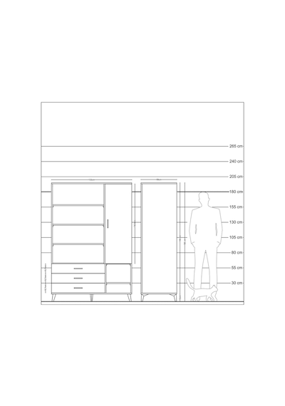 Kronos Dolap 9 Raflı 3 Çekmeceli Tek Kapaklı 132x59x195 Antrasit-antrasit/antrasit Antrasıt/antrasıt Kronos Dolap 9 Raflı 3 Çekmeceli Tek Kapaklı 132x59x195 Antrasit-antrasit/antrasit Antrasıt/antrasıt