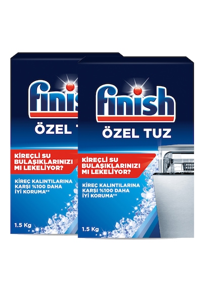 Finish Bulaşık Makinesi Özel Tuz 1500 Gr x 2