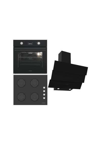 Termikel BO O6555C B - BH P6144C B - CH S6532C BB Ankastre Set Siyah