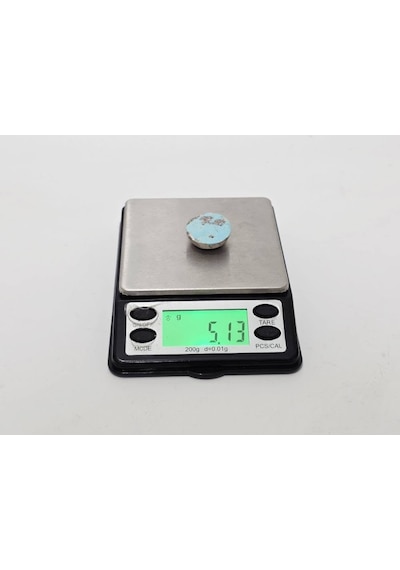 Doğal İran Nişabur Firuze Turkuaz Taşı 25,5 Karat - 5,13 Gram renkli
