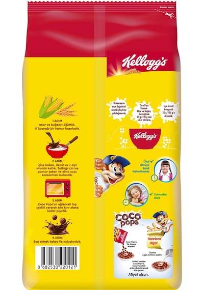 Kellogg's Coco Pops Çikolatalı Buğday Ve Mısır Gevreği 3 x 700 G
