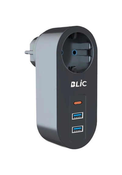 Ftr-07 2xusb 1xtypec Termal Akım Korumalı Isıya Dayanıklı Tekli Priz 1