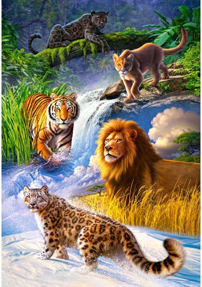 Castorland 1000 Parça Puzzle Big Cats