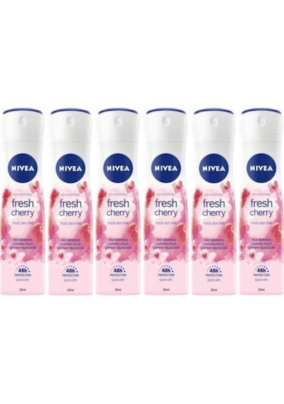 Fresh Cherry Kadın Deodorant 150 Ml Sprey 6 Adet