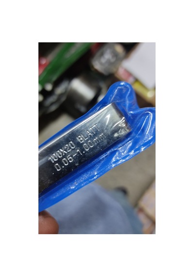 Eth Blatt Sentil Filler Çakısı 0.05-1.0mm 100 Mm Boy Ve 20 Parça