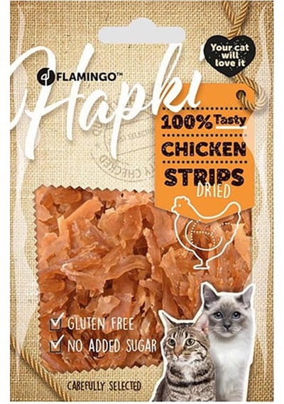 Flamingo Hapki Tavuklu Glutensiz Şerit Kedi Ödülü 50 G