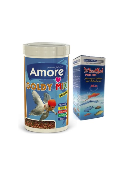 Goldy Mix Granules 250ml Kutu Japon Balık Yemi ve Vitamini