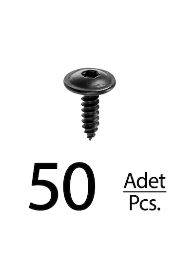 Volkswagen Golf Passat Beetle Cabrio Torx Tork İçin Davlumbaz Vida - 50 Adet