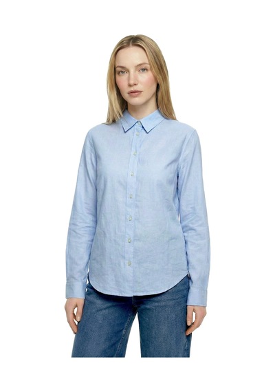 LOFT Regular Fit Kadın Gömlek U.kol Lf2042972 Q1.v1 Açık Mavi