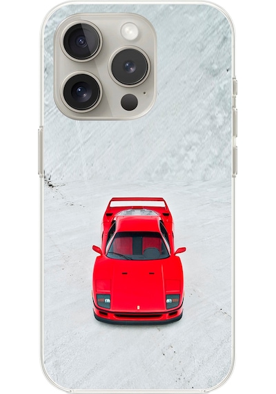 Apple Uyumlu iPhone 16 Pro Max Şeffaf Kılıf Araba Tasarımlı 1