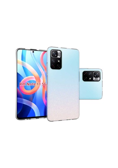 Rba Aksesuar Poco M4 Pro 5g Kılıf Rba Süper Silikon Kapak - Renksiz Çok Renkli