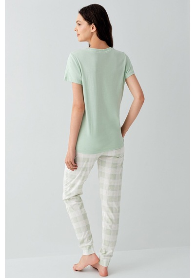 Arnetta Kadın Yeşil Pijama Takım Ar3576-s-v1 Yeşil