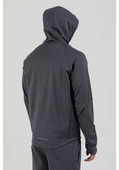 Airlife Power 22 Cr Line Tam Boy Fermuarlı Erkek Kapüşonlu Sweatshirt Smoked Füme