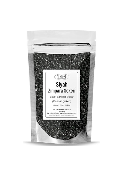 Tos The Organic Spices Siyah Zımpara Şekeri 250 G Black Sanding Sugar
