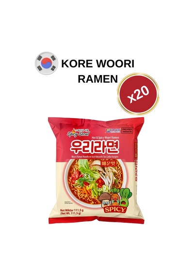 Acılı Woori Ramen 111.5 G 20'li Paket