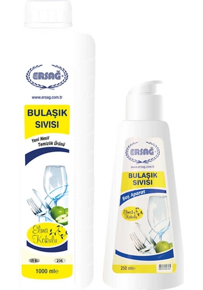 Ersağ Elma Kokulu Bulaşık Sıvısı 1 L + Boş Aparat